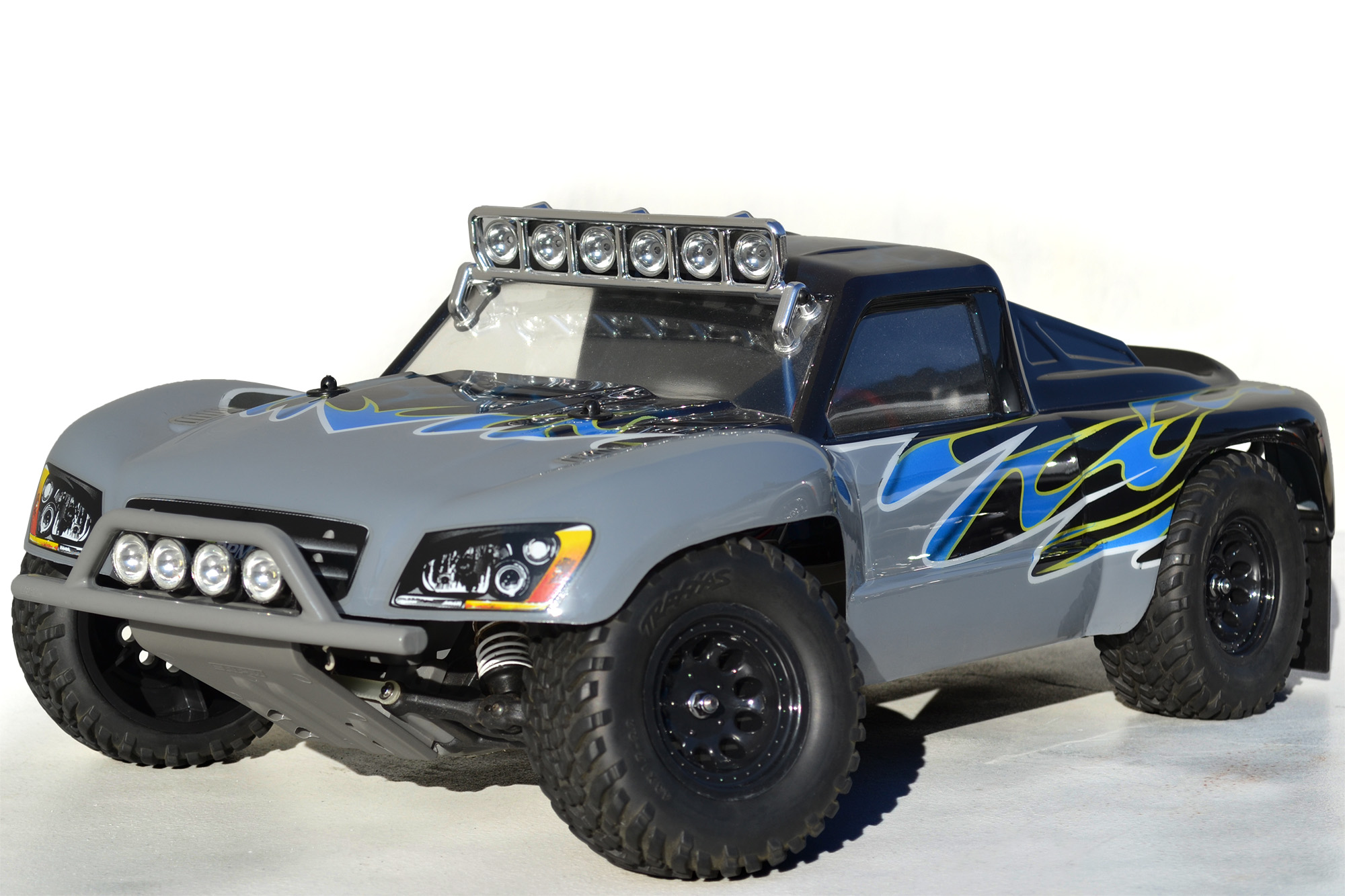 Gray Front Bumper & Skid Plate for the Traxxas Slash 2wd or 4x4
