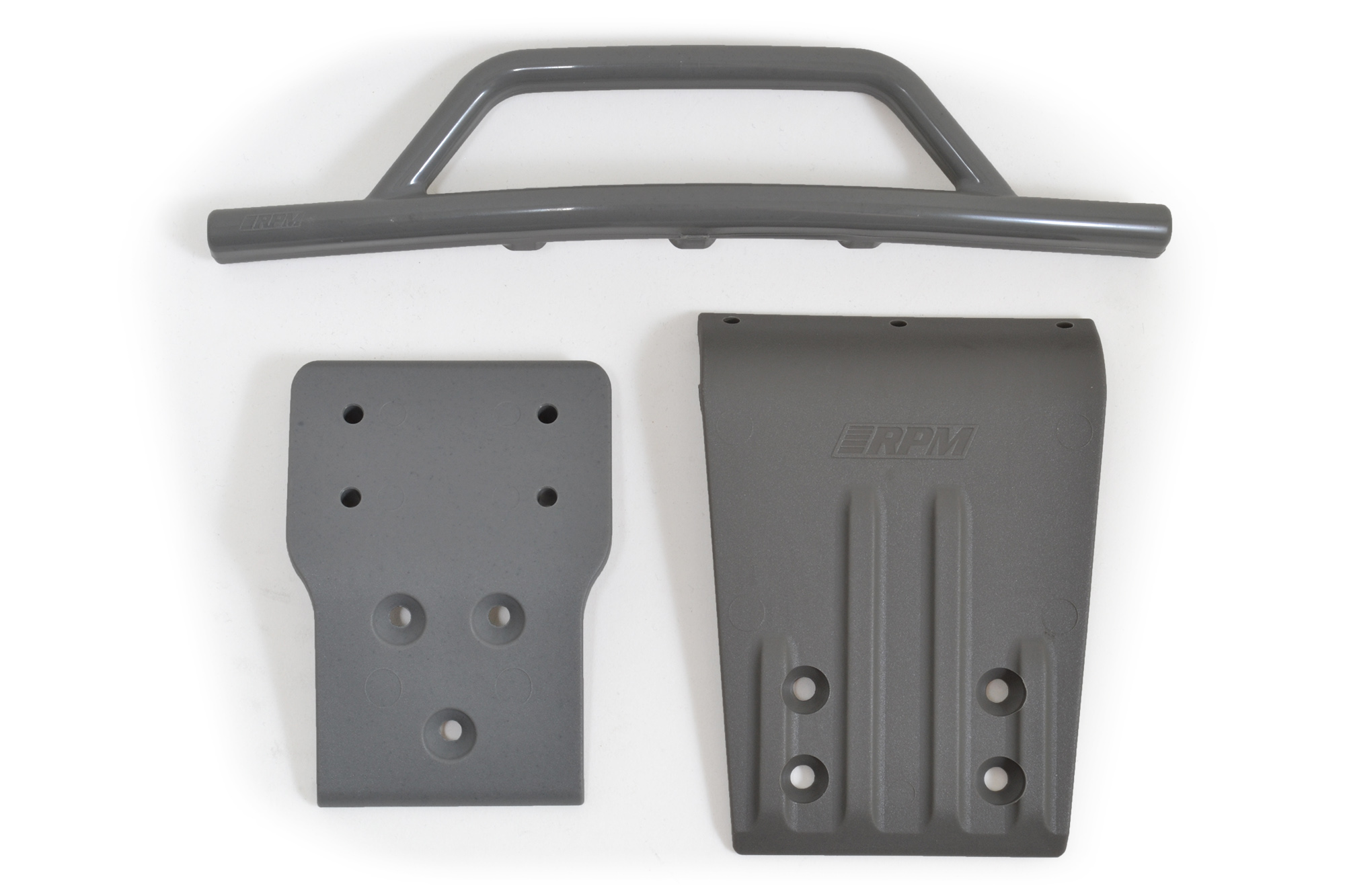 80026 - Gray Front Bumper & Skid Plate for the Traxxas Slash 4×4