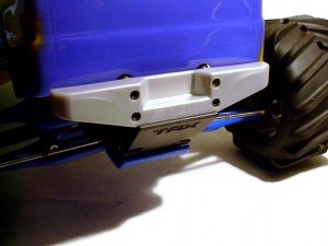 T/E-Maxx Rear Step Bumper - Silver