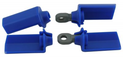 Blue Shock Shaft Guards for Associated 1/10th Scale Shocks