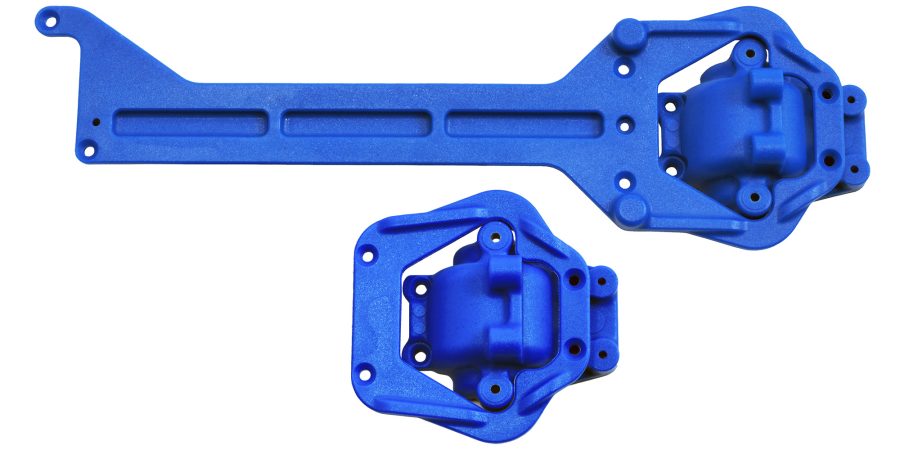 70795 - Blue Front & Rear Upper Chassis & Diff. Covers for the LaTrax Teton & Rally